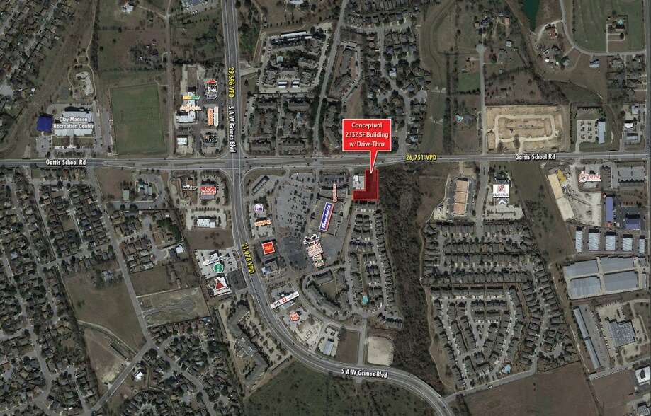 2151 Gattis School Rd, Round Rock, TX à vendre - Photo de l’immeuble – Image 1 sur 1