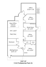 1133-1135 Professional Park Dr, Brandon, FL à louer Plan d’étage– Image 1 sur 1