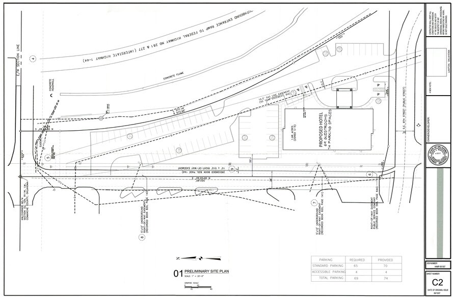 801 E Gore Blvd, Lawton, OK à vendre - Plan de site – Image 2 sur 3