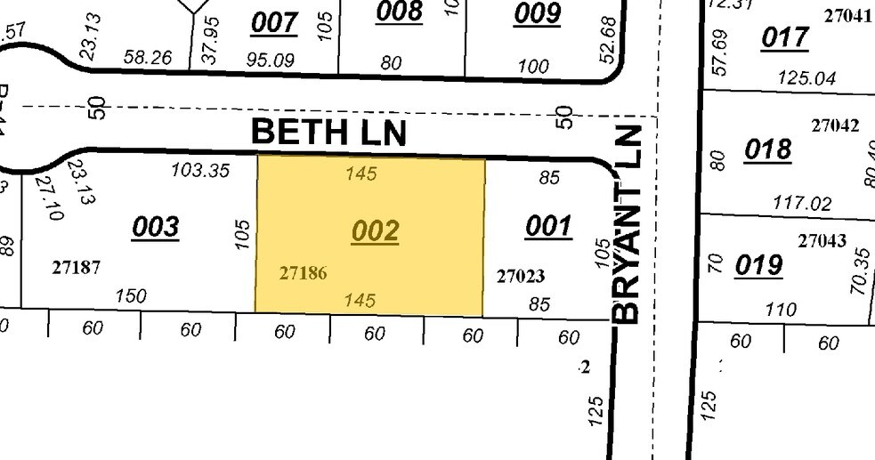 9 Beth Ln, Hamilton, OH à vendre - Plan cadastral – Image 3 sur 6