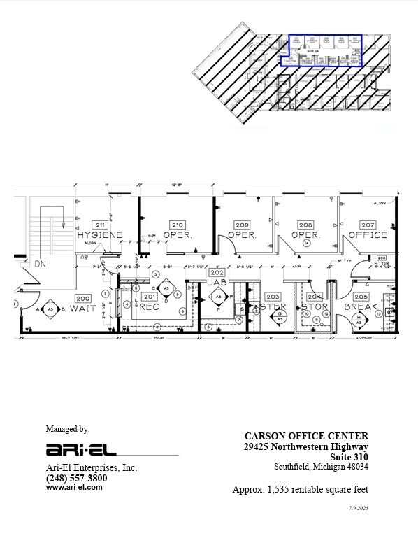 29355 Northwestern Hwy, Southfield, MI à louer Plan d’étage– Image 1 sur 1