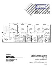 29355 Northwestern Hwy, Southfield, MI à louer Plan d’étage– Image 1 sur 1