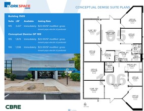 1575 W University Dr, Tempe, AZ à louer Plan d’étage– Image 2 sur 11