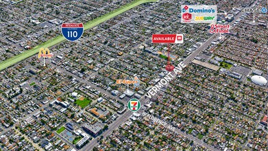 7600 S Vermont Ave, Los Angeles, CA - Vue aérienne vue de carte