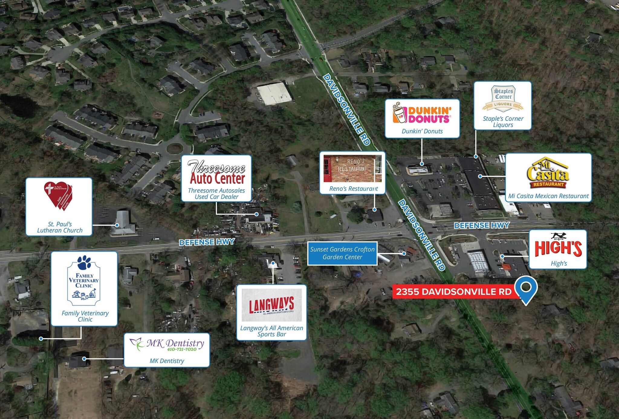 2355 Davidsonville Rd, Crofton, MD à vendre Aérien– Image 1 sur 3