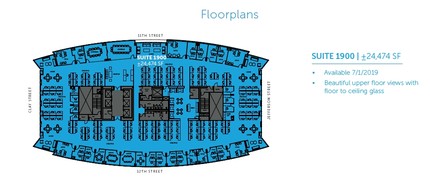 555 12th St, Oakland, CA à louer Plan d’étage– Image 1 sur 1