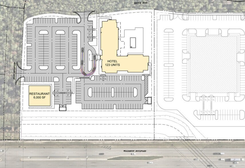 SEQ LPGA Blvd & N Williamson Blvd, Daytona Beach, FL à louer - Plan de site – Image 2 sur 2