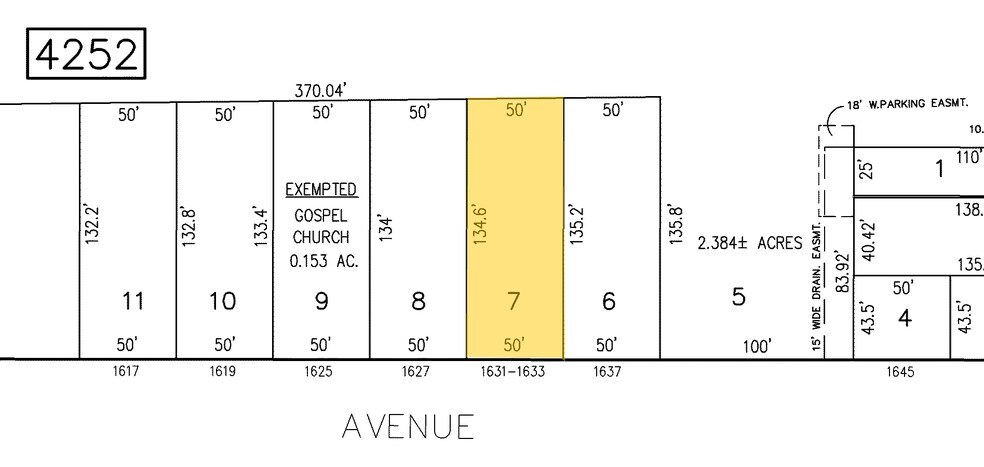 1627-1633 Palisade Ave, Fort Lee, NJ à louer - Plan cadastral – Image 2 sur 12