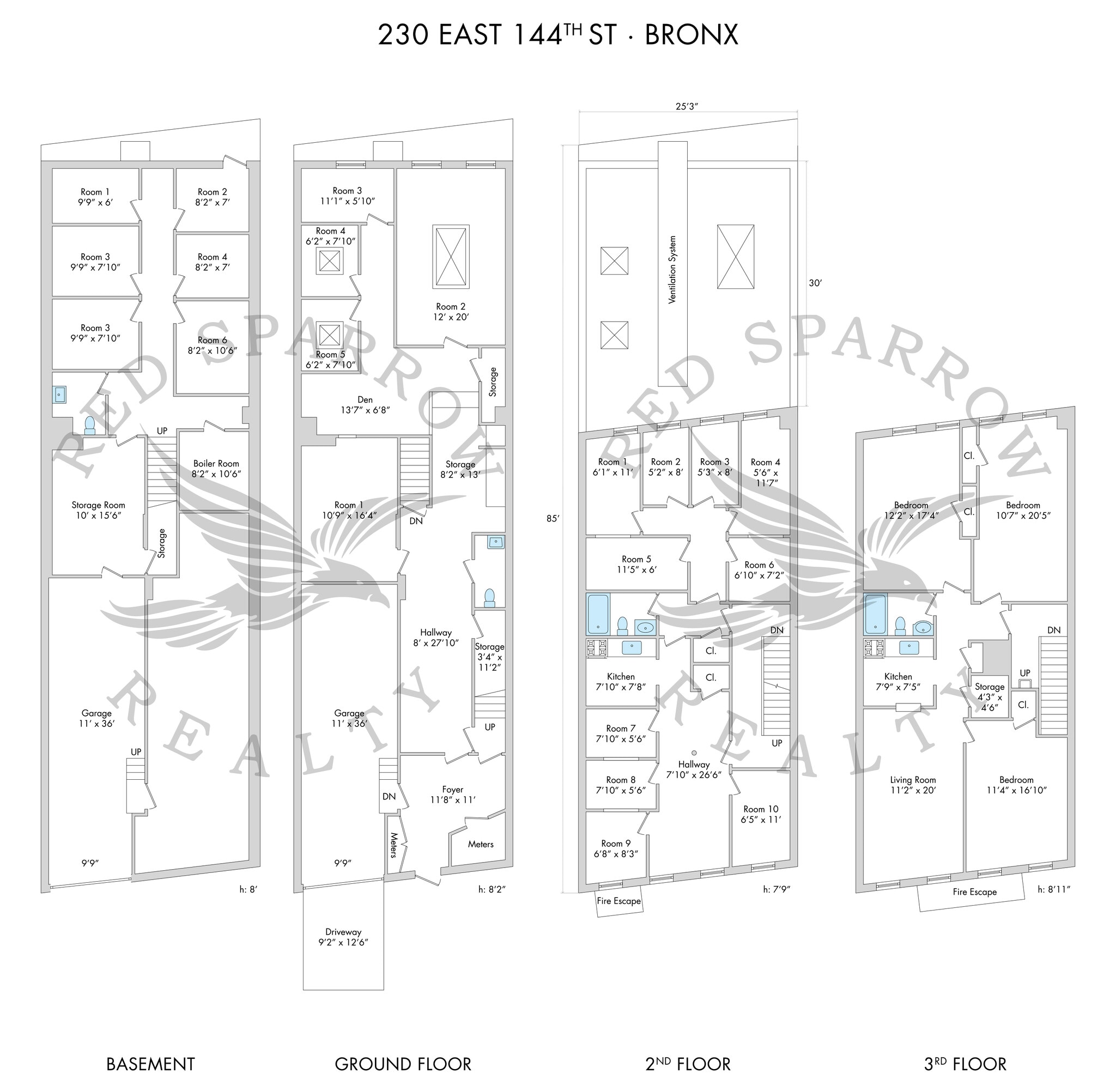 230 E 144th St, Bronx, NY à louer Plan d’étage– Image 1 sur 12
