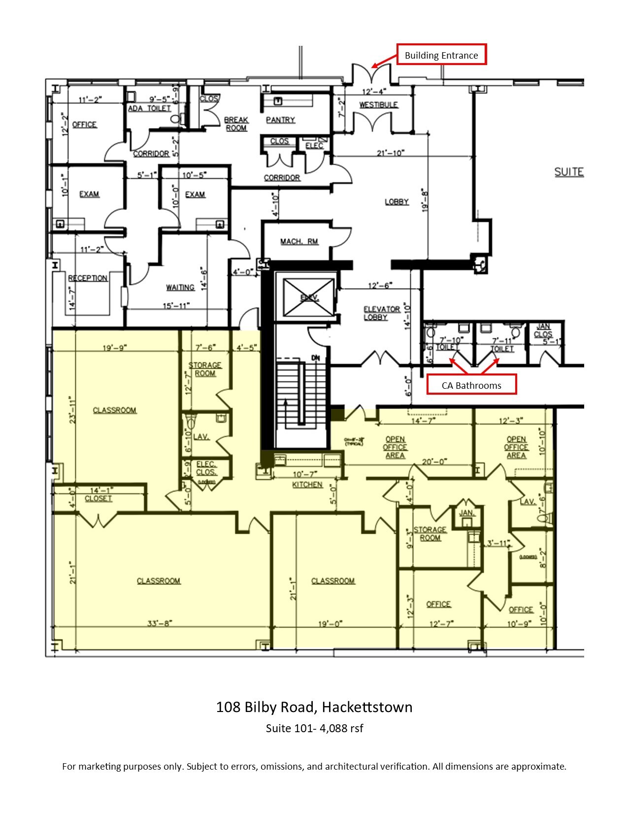 108 Bilby Rd, Hackettstown, NJ à louer Plan d’étage– Image 1 sur 1