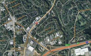 1247-1251 S Pleasantburg Dr, Greenville, SC - VUE AÉRIENNE  vue de carte