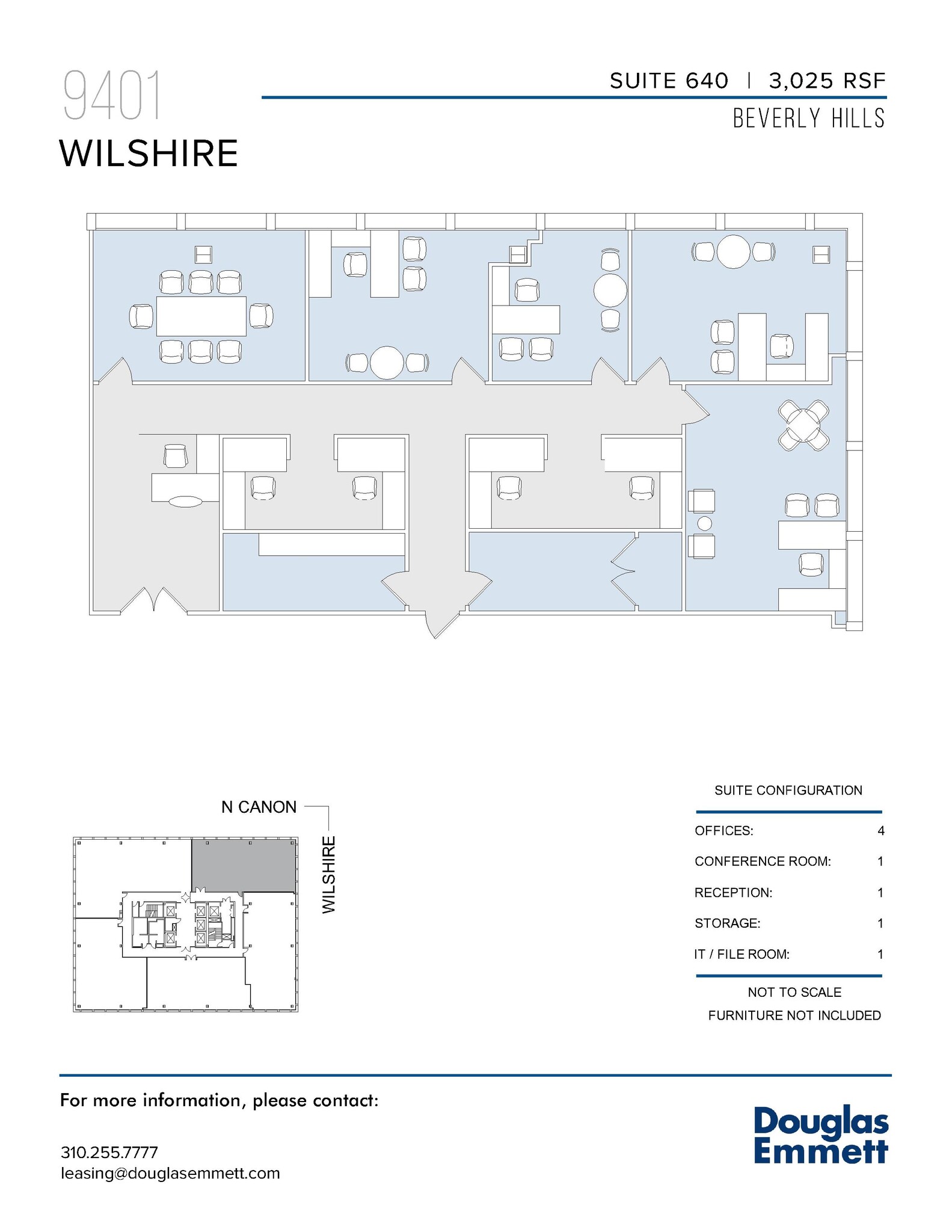 9401 Wilshire Blvd, Beverly Hills, CA à louer Plan d’étage– Image 1 sur 1