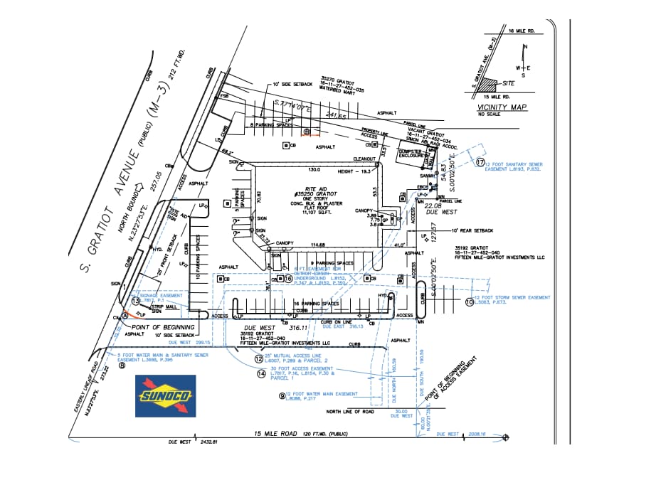 35250 S Gratiot Ave, Clinton Township, MI à louer Plan de site– Image 1 sur 1