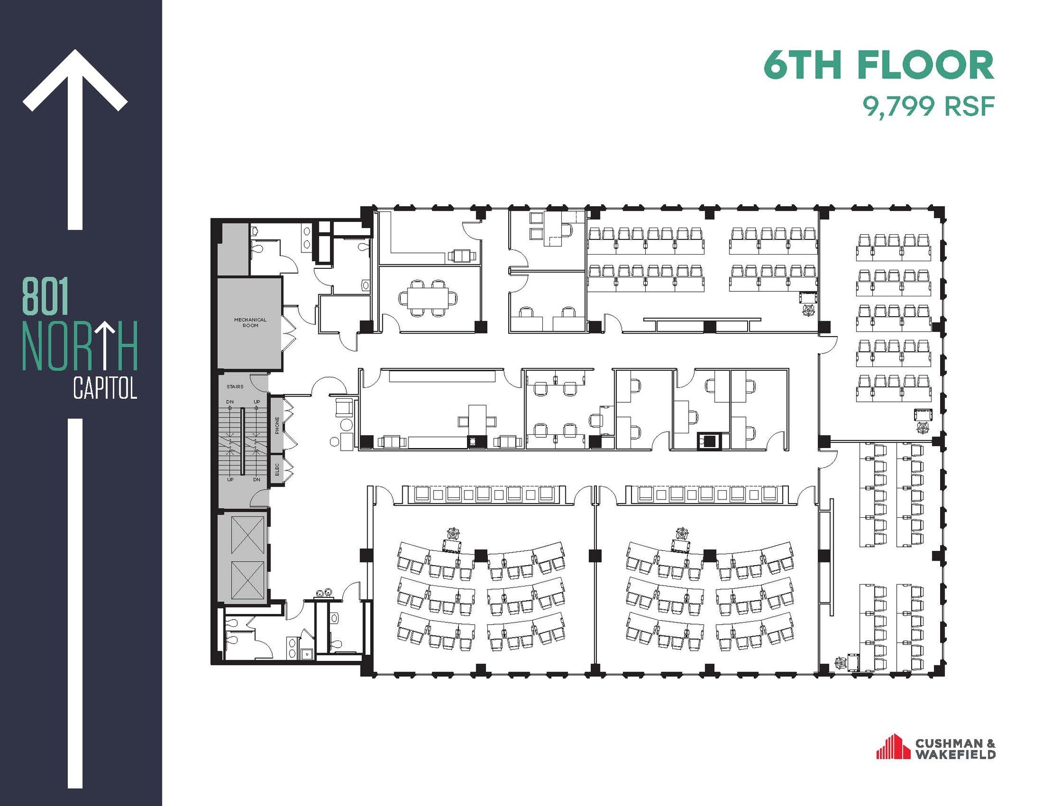 801 N Capitol St NE, Washington, DC à louer Plan d’étage– Image 1 sur 1
