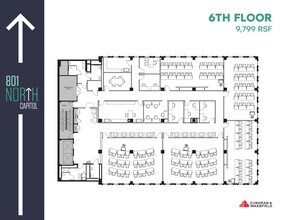 801 N Capitol St NE, Washington, DC à louer Plan d’étage– Image 1 sur 1