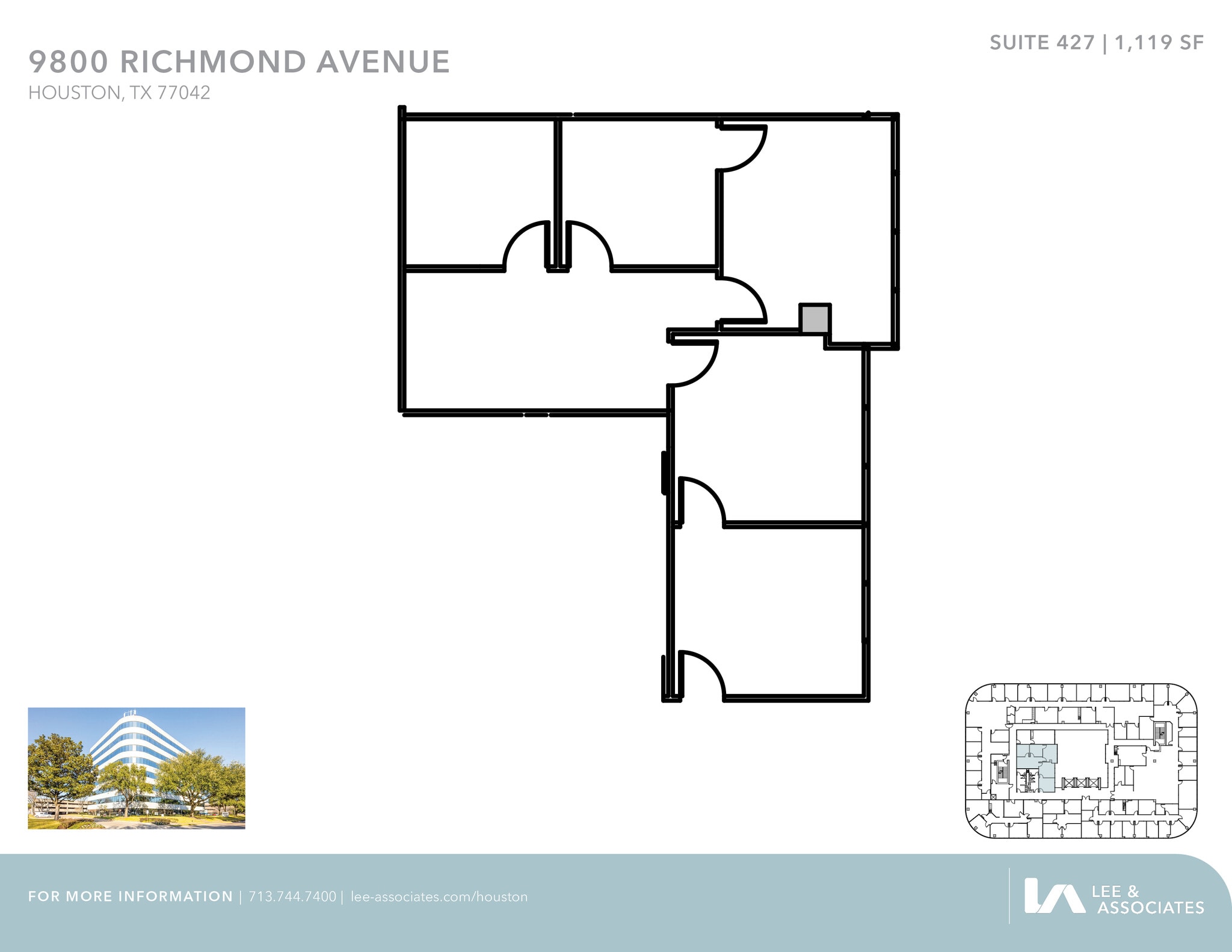9800 Richmond Ave, Houston, TX à louer Plan d’étage– Image 1 sur 1