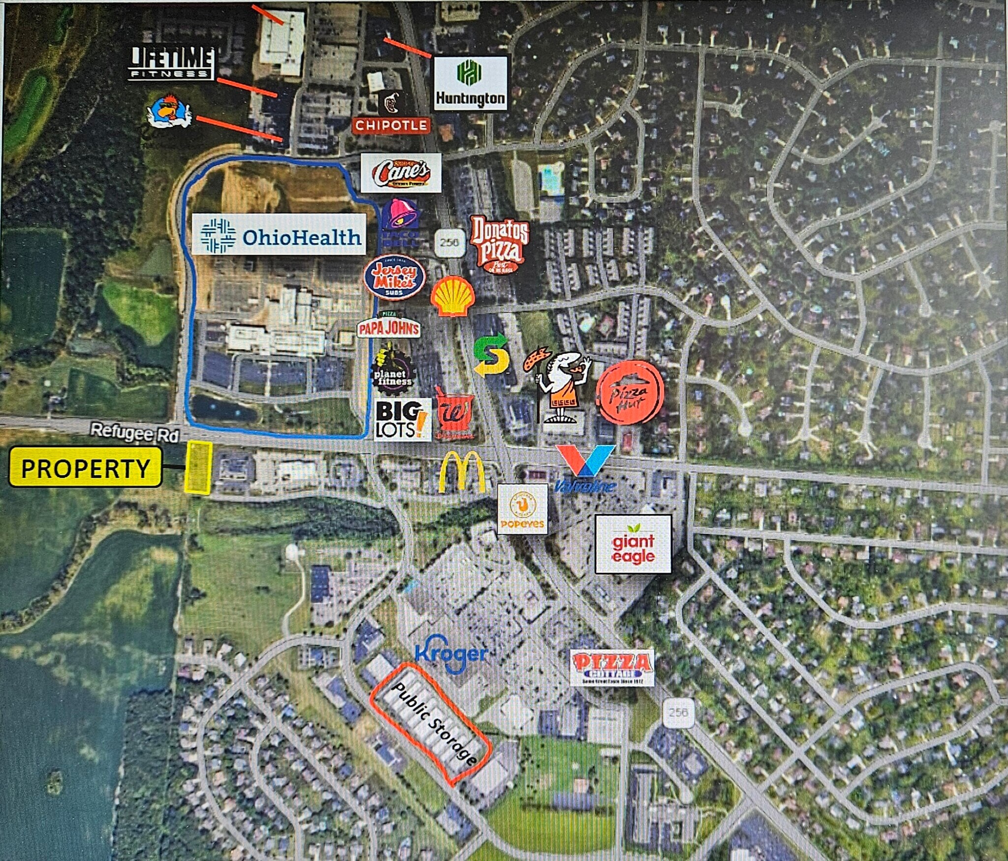 1033 Refugee Rd, Pickerington, OH à vendre Aérien– Image 1 sur 9