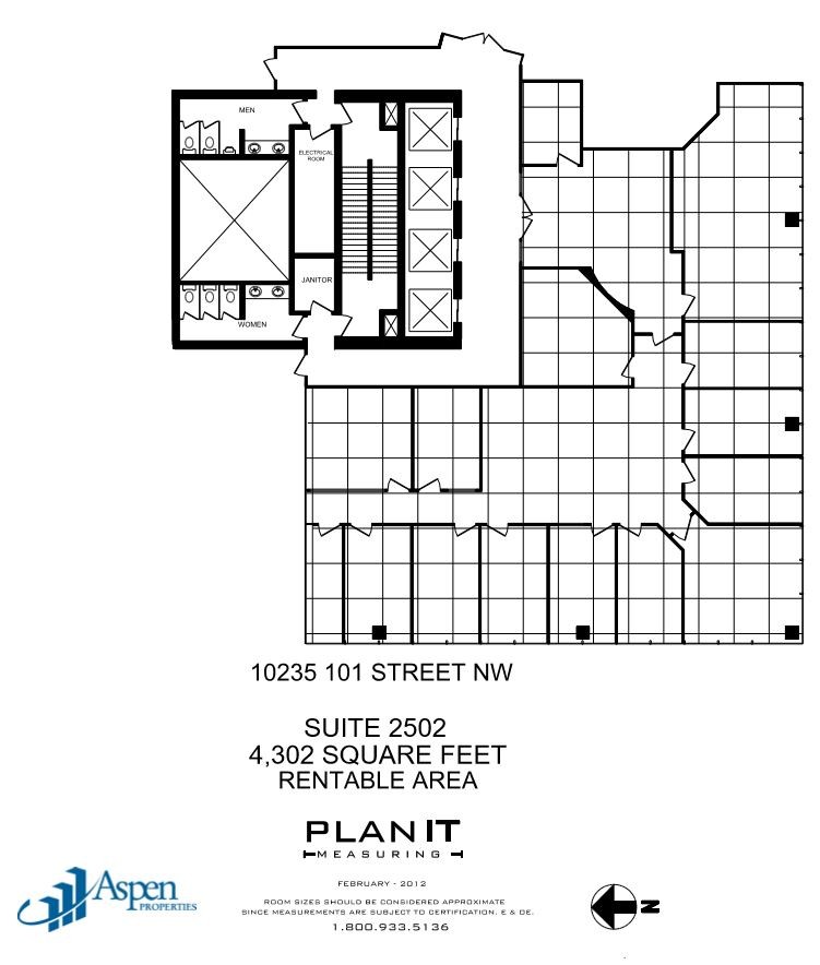 10235 101st St NW, Edmonton, AB à louer Plan d’étage– Image 1 sur 1