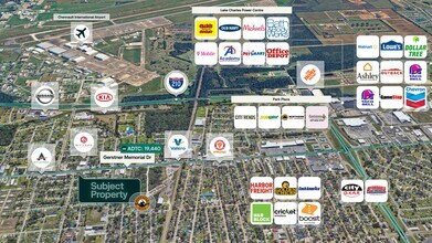 1830 Gerstner Memorial Dr, Lake Charles, LA - Vue aérienne vue de carte - Image1