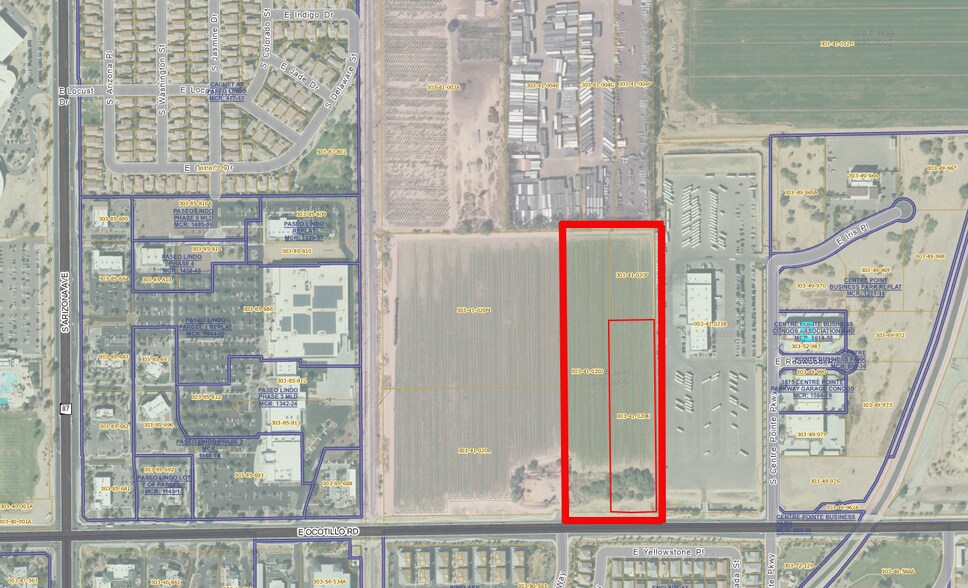 500 E Ocotillo Rd, Chandler, AZ à vendre - Aérien – Image 3 sur 3