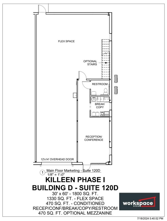 704 Progress Dr, Killeen, TX 76543 - Lot 120D -  - Plan d’étage - Image 1 of 2
