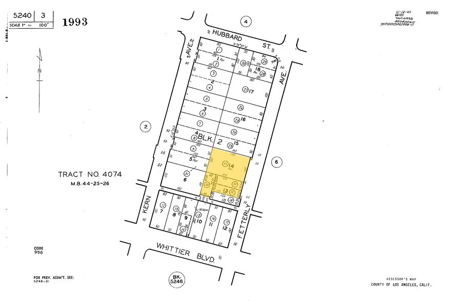 753-759 S Fetterly Ave, Los Angeles, CA à louer - Plan cadastral – Image 2 sur 10