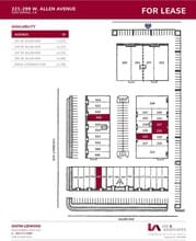 269-299 W Allen Ave, San Dimas, CA à louer Plan d’étage– Image 1 sur 1