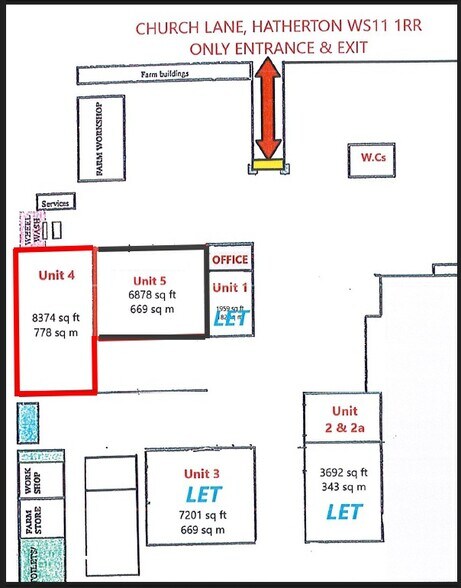 Church Ln, Cannock à louer - Plan de site – Image 3 sur 3