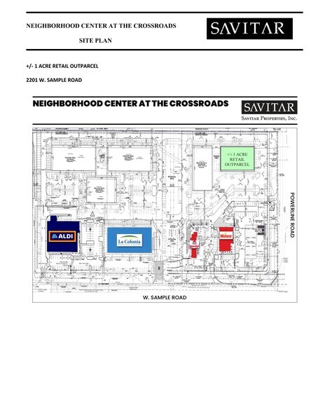 2201 W Sample Rd, Pompano Beach, FL à louer - Plan de site – Image 2 sur 2
