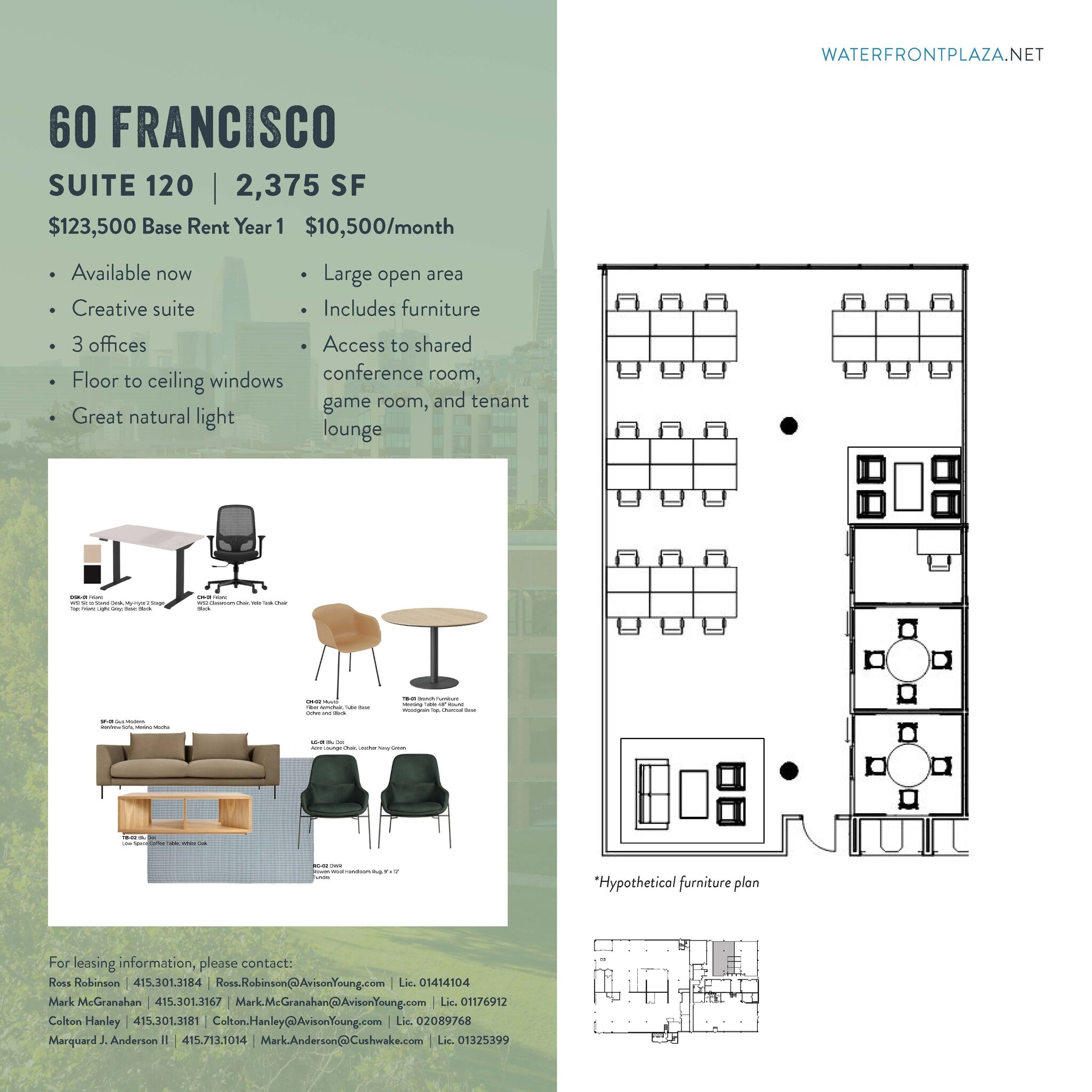 1700 Montgomery St, San Francisco, CA à louer Plan d’étage– Image 1 sur 1