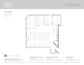 401 E Las Olas Blvd, Fort Lauderdale, FL à louer Plan d’étage– Image 1 sur 1