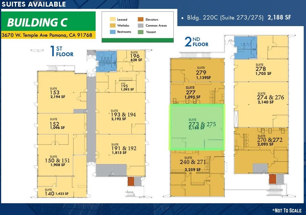 3670 W Temple Ave, Pomona, CA à louer Plan d’étage– Image 1 sur 1