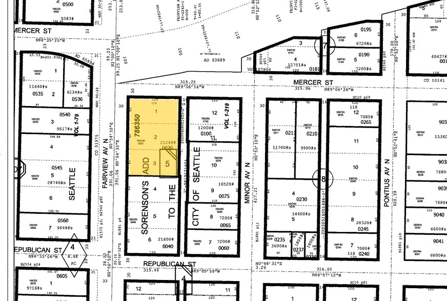 530 Fairview Ave N, Seattle, WA à louer - Plan cadastral – Image 2 sur 3