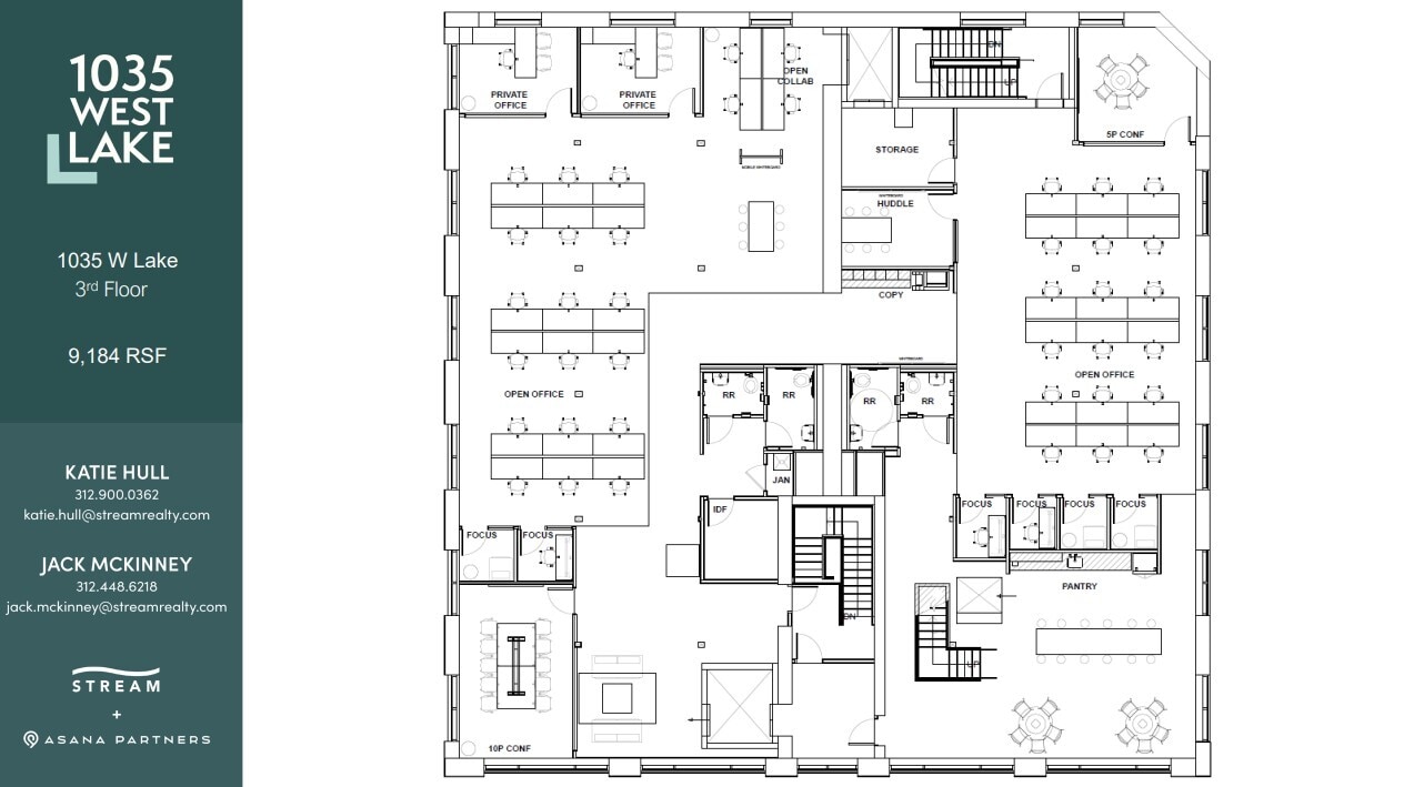1035 W Lake St, Chicago, IL à louer Plan d’étage– Image 1 sur 1