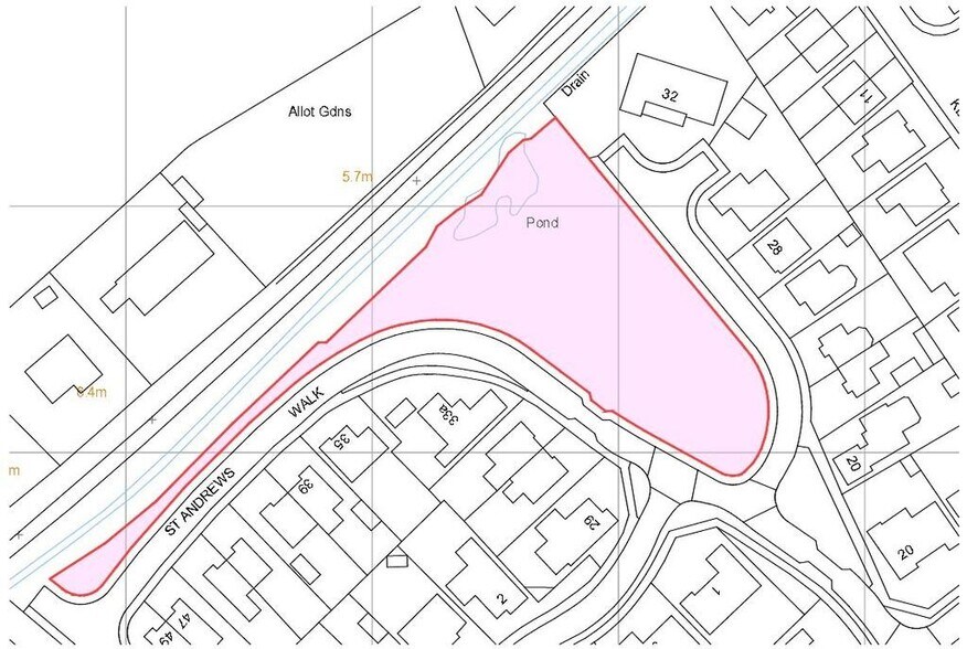 33A St. Andrews Walk, Woodhall Spa à vendre - Plan cadastral – Image 2 sur 2