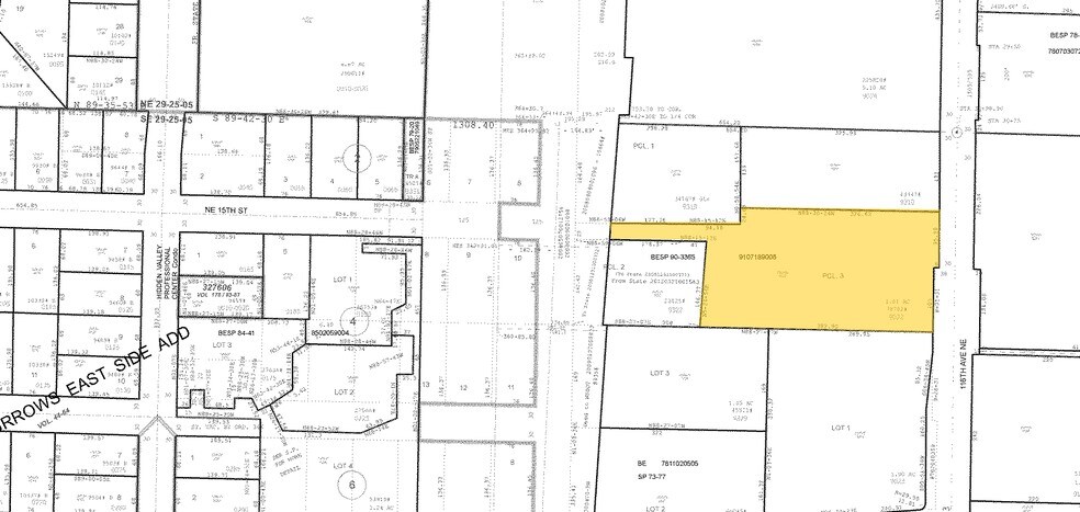1515 116th Ave NE, Bellevue, WA à louer - Plan cadastral – Image 2 sur 9