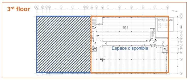 2500 Boul Alfred-Nobel, Montréal, QC à louer Plan d’étage– Image 1 sur 2