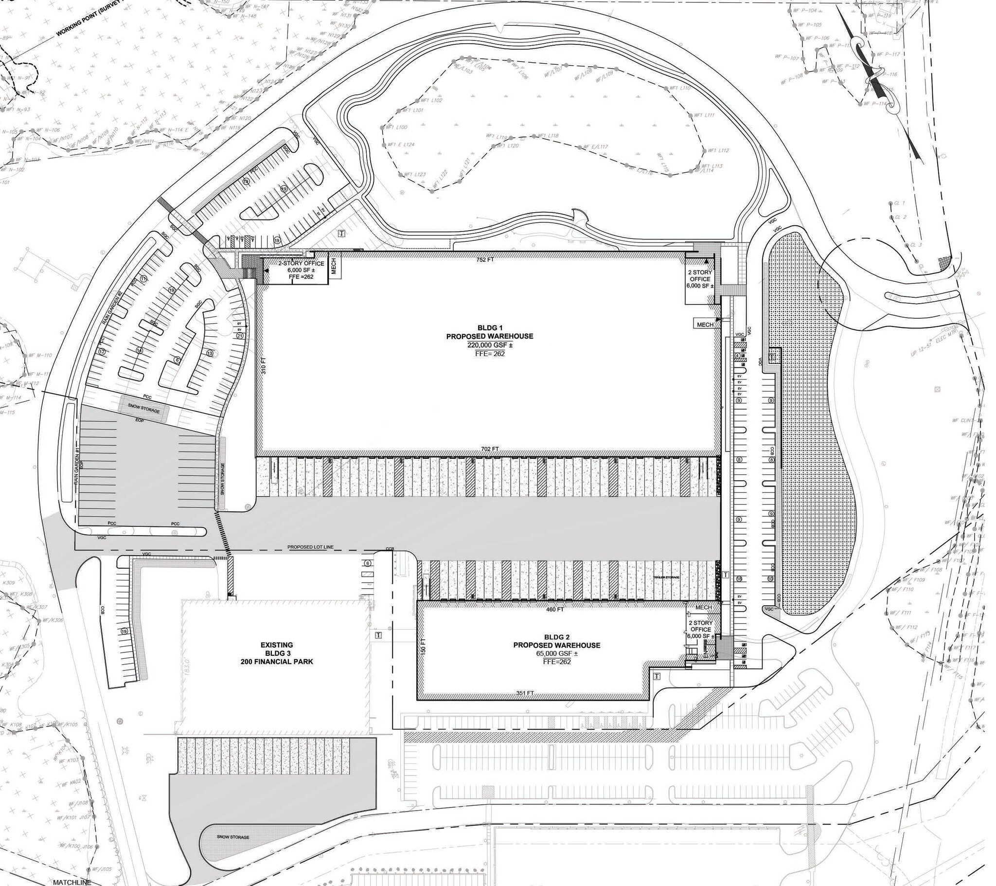 100 Financial Park, Franklin, MA à louer Plan de site– Image 1 sur 1