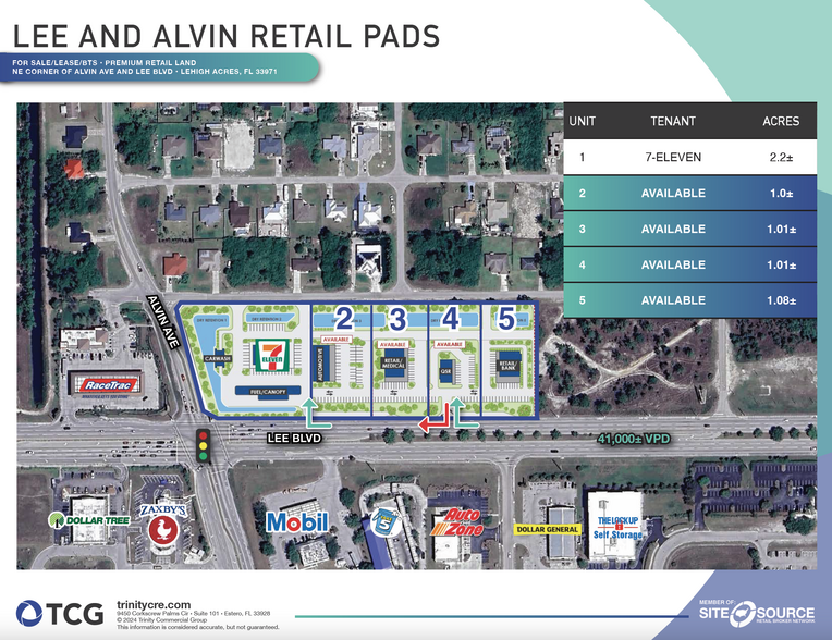 Lee Blvd, Lehigh Acres, FL à louer - Plan de site – Image 2 sur 3