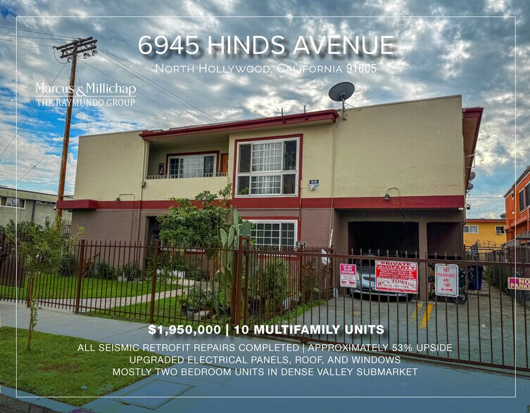 6945 Hinds Ave, North Hollywood, CA à vendre - Photo de l’immeuble – Image 1 sur 9