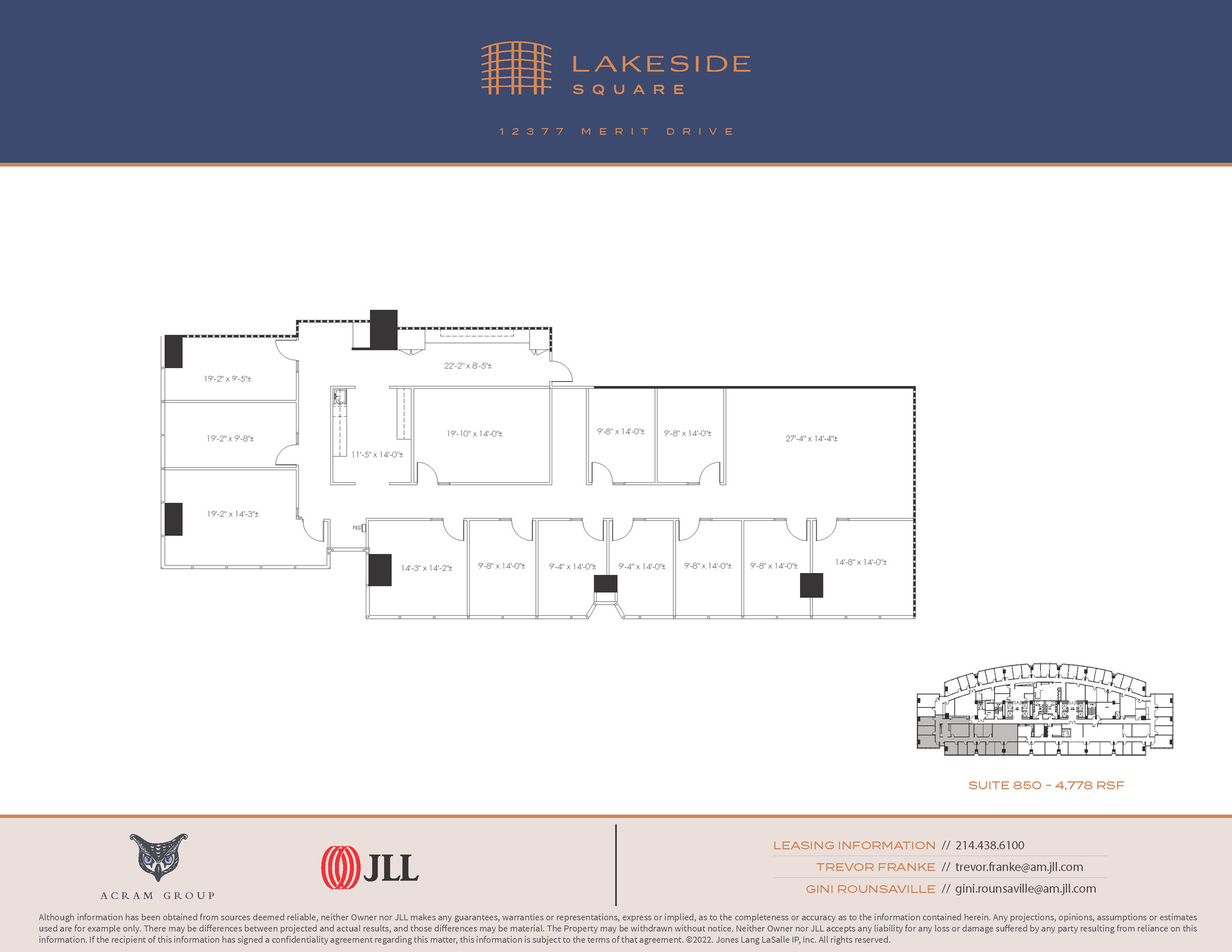 12377 Merit Dr, Dallas, TX à louer Plan d’étage– Image 1 sur 2