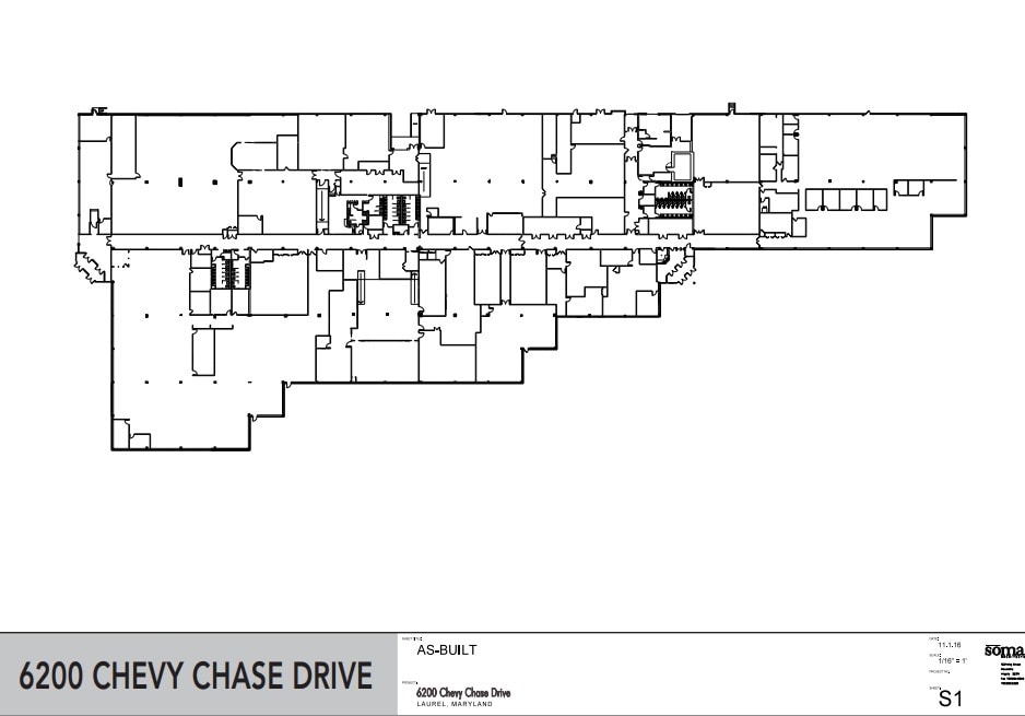 6200 Chevy Chase Dr, Laurel, MD à louer Plan d’étage– Image 1 sur 1