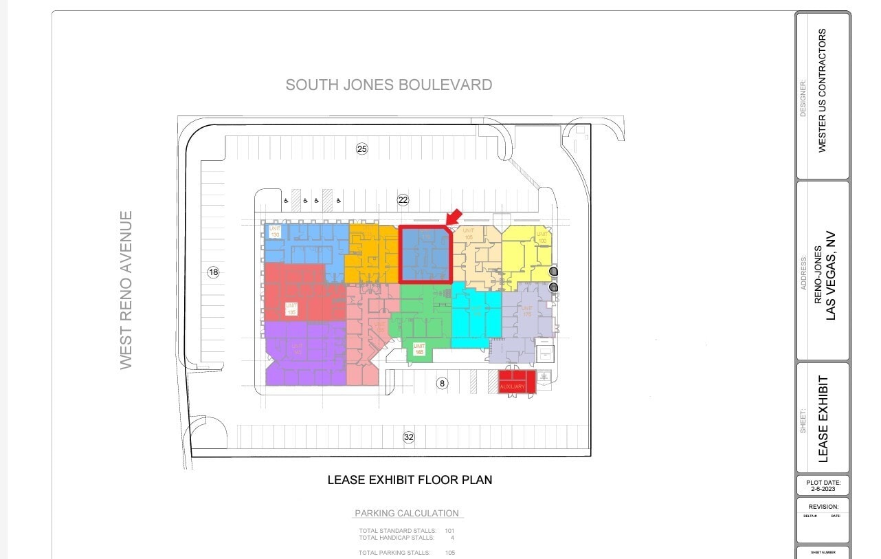 5052-5092 S Jones Blvd, Las Vegas, NV 89118 - Lot 110 -  - Plan d’étage - Image 1 of 1