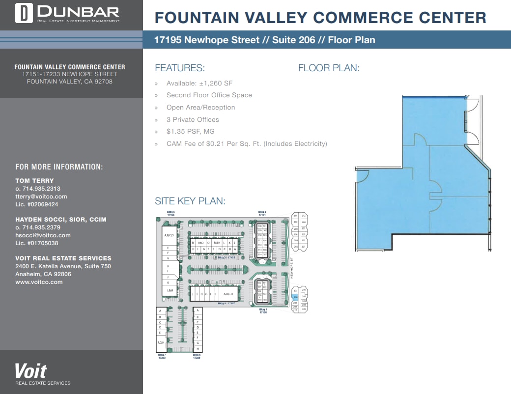 17151 Newhope St, Fountain Valley, CA à louer Plan d’étage– Image 1 sur 1