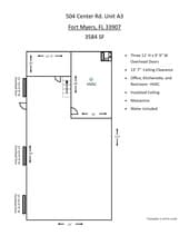 504 Center Rd, Fort Myers, FL à louer Plan d’étage– Image 1 sur 8