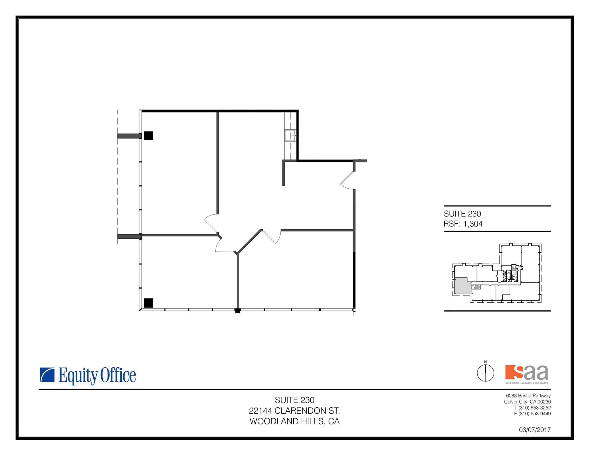 22144 Clarendon St, Woodland Hills, CA à louer Plan d’étage– Image 1 sur 1