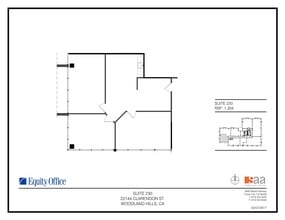 22144 Clarendon St, Woodland Hills, CA à louer Plan d’étage– Image 1 sur 1