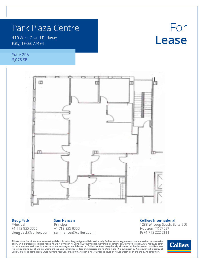 410 W Grand Pky S, Katy, TX à louer Plan d’étage– Image 1 sur 1