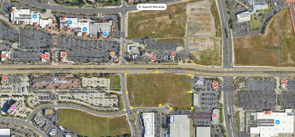 11198 Foothill Blvd, Rancho Cucamonga, CA à vendre - Aérien – Image 2 sur 2