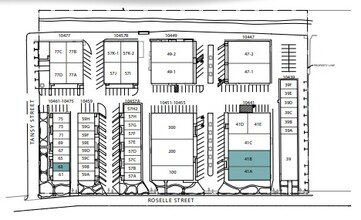 10451-10455 Roselle St, San Diego, CA à louer Plan de site– Image 2 sur 2